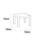Garden table Orlando Small Table grey — Photo 3