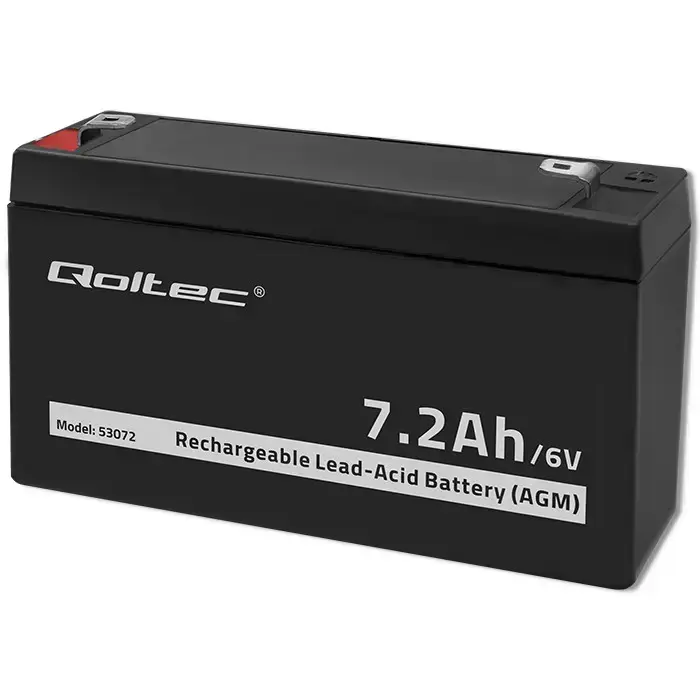 Qoltec AGM battery | 6V | 7.2 Ah | Maintenance-free | Efficient| LongLife | for toys, vehicles Foto 9