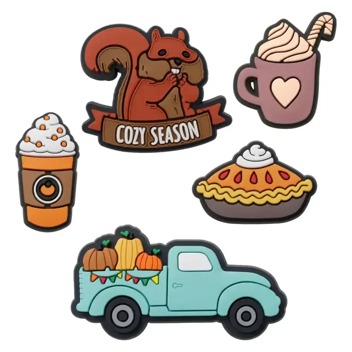 Sticker 3D pumpkin spice 5 pcs set
