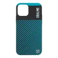 OBAL:ME Flossy Stripes Cover for Apple iPhone 12|12 Pro Black|Teal Photo