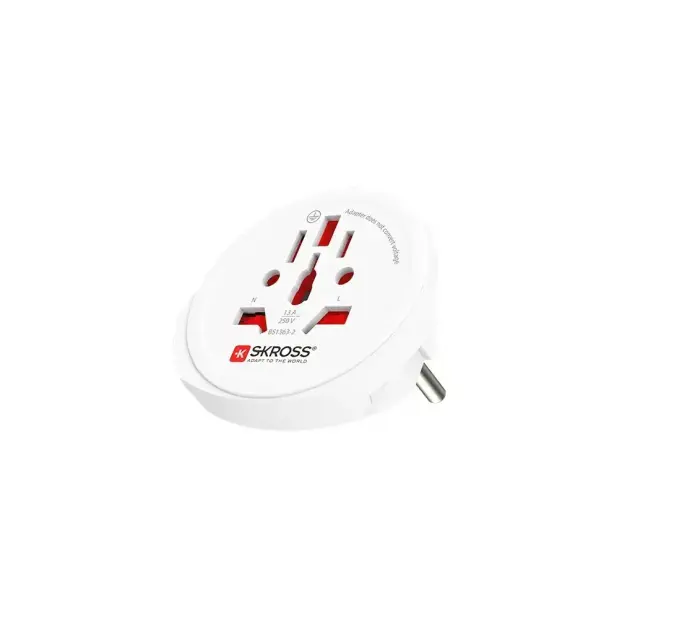 Adapteris Schuko spraudnis - universālā ligzda 250V 16A SKROSS
