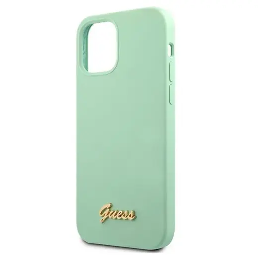 Guess GUHCP12SLSLMGGN iPhone 12 mini 5,4" zielony|green hardcase Metal Logo Script Фото num