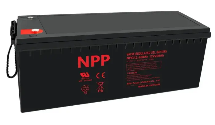 Аккумулятор 12В 200Ач T16 (M8) Pb GEL (зеленый) АЭС