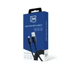 3MK Hyper Cable USB-A - Micro USB1.2m 5V 2,4A Black cable — Foto 9