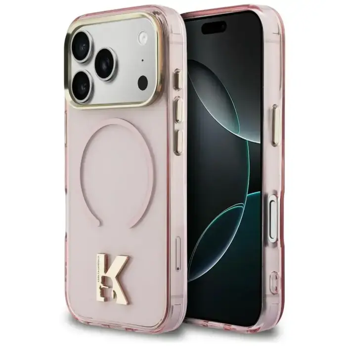 Case Karl Lagerfeld IML K Head for iPhone18 Pro / 17 Pro pink