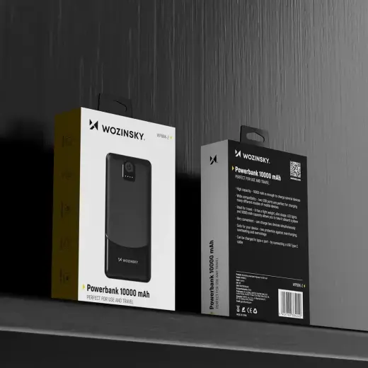 Wozinsky Wpower WPBBK-2 10000mAh Power Bank - Black Foto 8