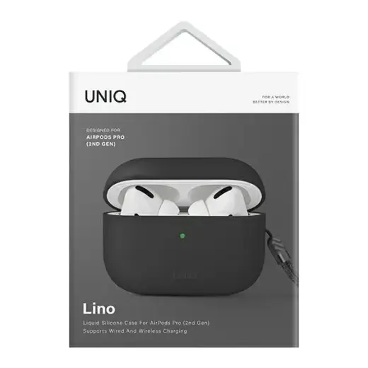 UNIQ Lino Case AirPods Pro 2 gen Silicone ash grey Foto 5