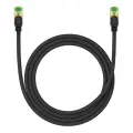 Pīts tīkla kabelis cat.8 Baseus Ethernet RJ45, 40Gbps, 1,5 m (melns) Foto 2