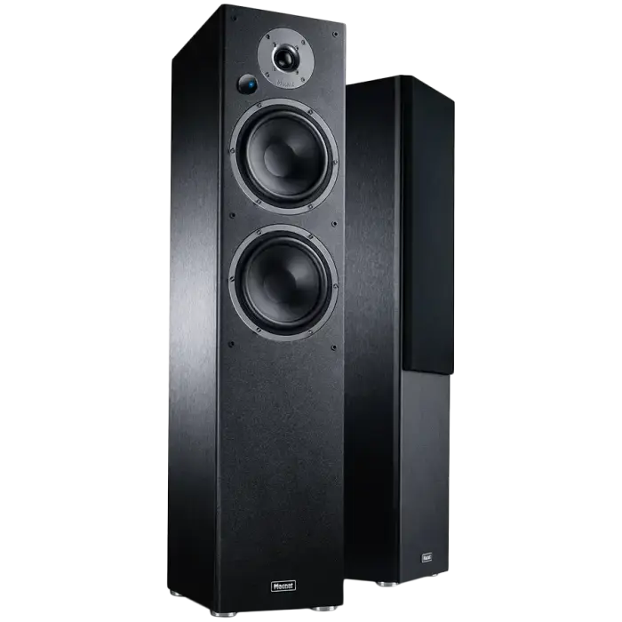 Magnat Monitor Ref. 5A Floorstanding Powered speakers, Black, Pair