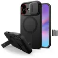 TECH-PROTECT KEVLAR AURA maciņš ar MagSafe atbalstu telefonam Apple iPhone 17 melns — Foto 1