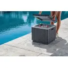 Garden table/storage box Ice Cube grey — Photo 2