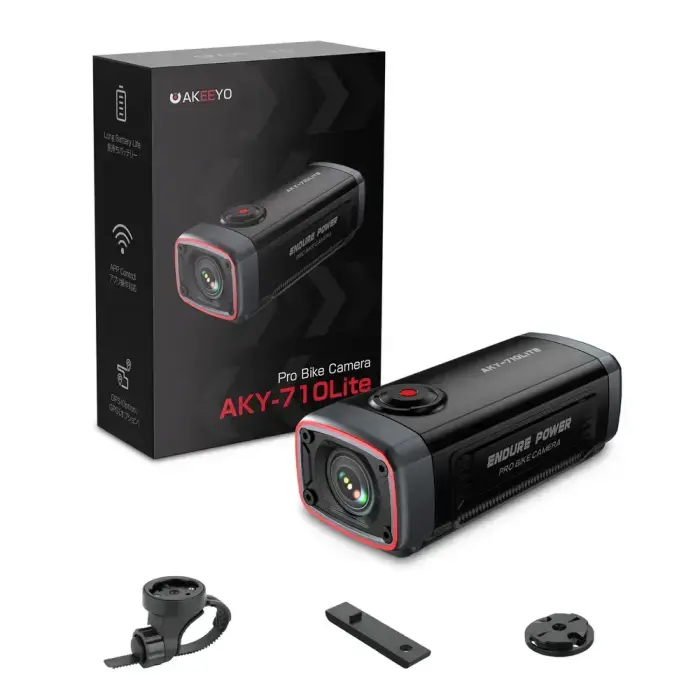 AKEEYO 710 Lite Handlebar Action Camera for Bikes and Motorcycles - Black Фото num