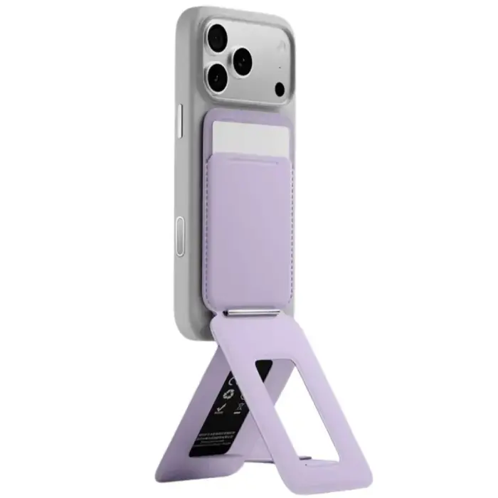 Magnetic stand with wallet for smartphone Moft Movas Tripod MagSafe purple