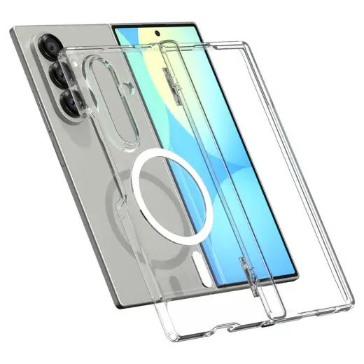SPIGEN ULTRA HYBRID PRO MAG MAGSAFE GALAXY Z FOLD 7 CLEAR|WHITE Foto 15