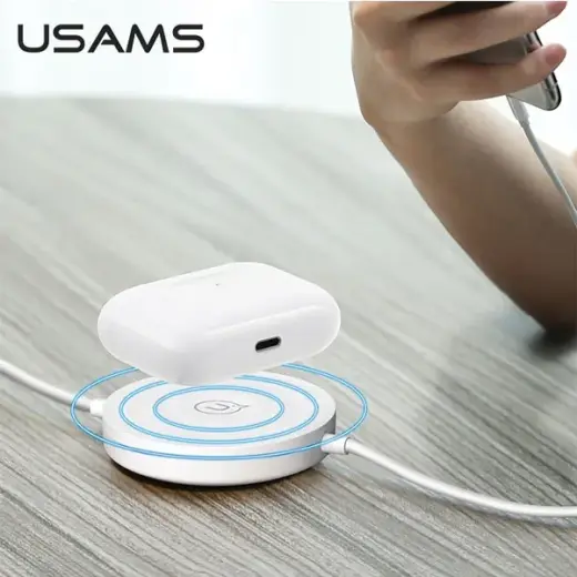 USAMS US-CC096 10W inductive charge with lightning cable black|black CC96WH01 Photo