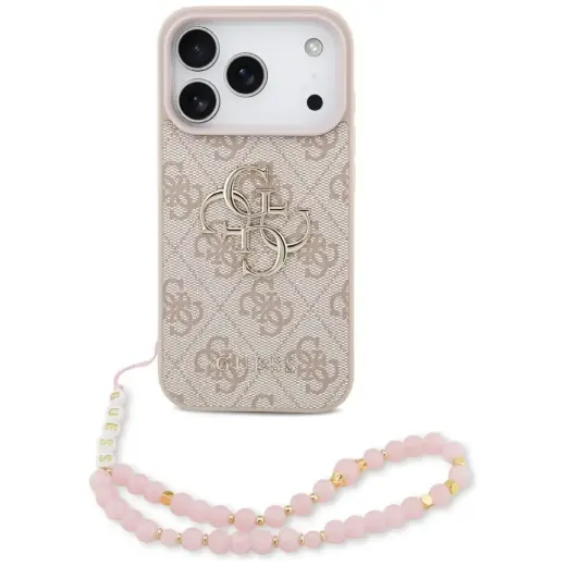 Guess 4G Strap чехол для телефона iPhone 17 Pro розовый