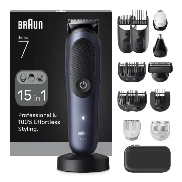 BRAUN All-in-One Series 7, 15-in-1 matu, bārdas un ķermeņa trimmeris