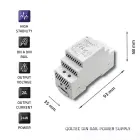 Qoltec DIN rail power supply | 24W | 12V | 2A | White Фото num