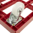 Ratiņi transportēsanas kastēm un groziņiem Rolf 61x41x19cm sarkani Foto 2