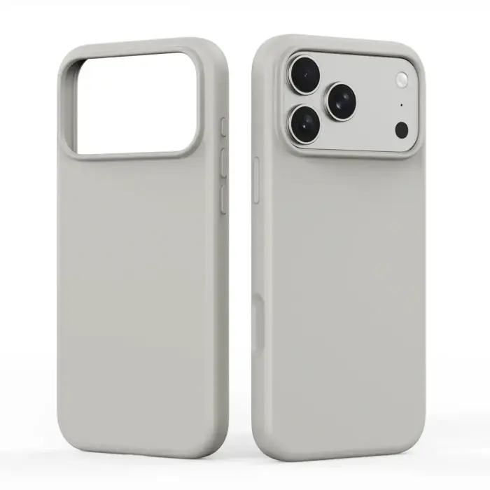 DUX DUCIS case PIEL LIQUID SILICONE compatible with MagSafe for iPhone 18 Pro/17 Pro beige