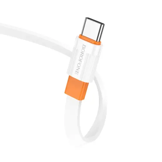 Borofone Cable BX89 Union - USB to Type C - 3A 1 metre white-orange Photo