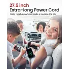 Car Cigarette Lighter Socket Splitter B39-C - 3 sockets + USB + Type C - QC 3.0 PD 3A 120W with display and cable Foto 5