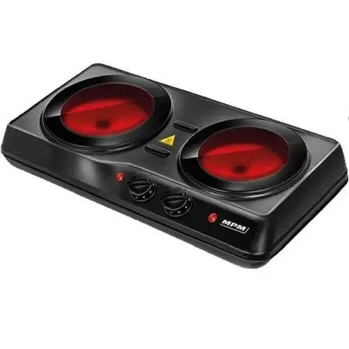 MPM MKE-21 Infrasarkanā keramikas galda plītiņa ar 2 sildelementiem 2000W
