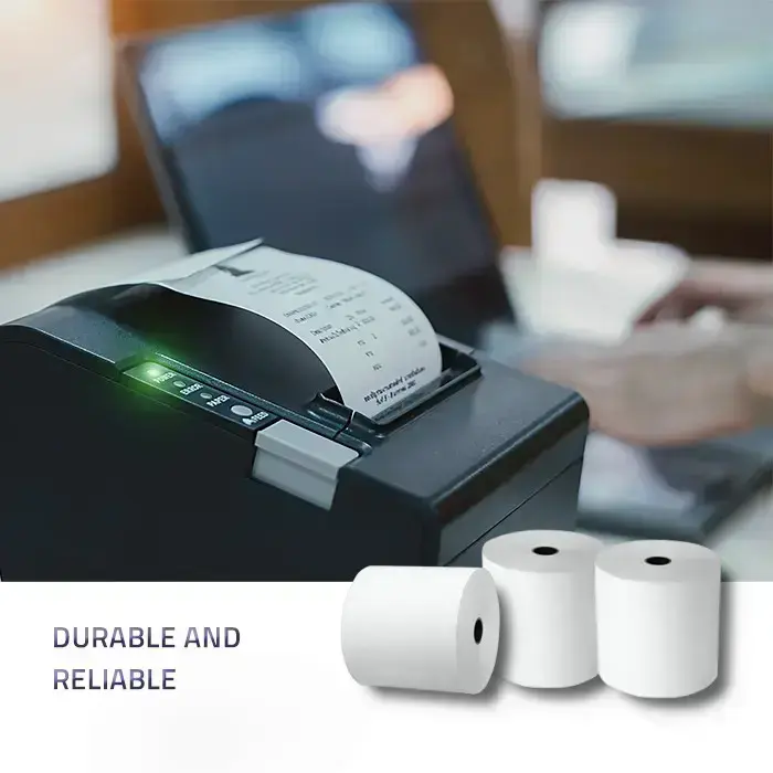 Qoltec Thermal roll 57 x 40 | 55g / m2 | 10 pcs. | BPA free Foto 5