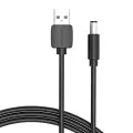 Power Cable USB 2.0 to DC 5.5mm Barrel Jack 5V Vention CEYBF 1m (black) Photo