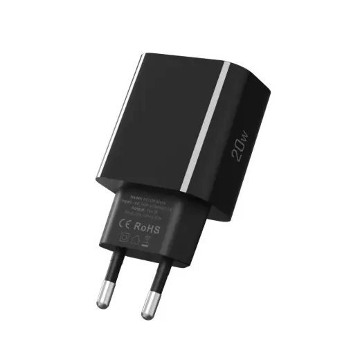 Tech-Protect NC20W USB-C 1-Port PD20W Wall Charger - Black Foto 3