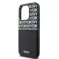 DKNY PU Leather Repeat Pattern Card Pocket Case for iPhone 15 Pro Black — Foto 4