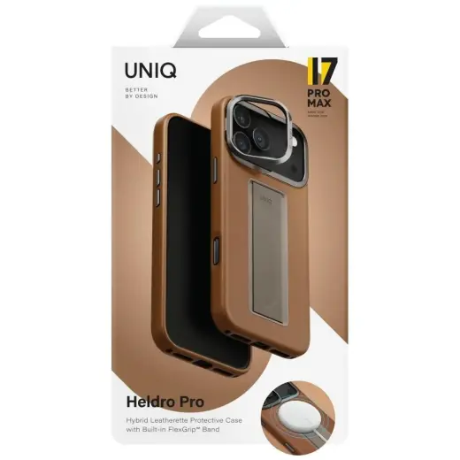 Case UNIQ Heldro Pro for iPhone 17 Pro    Max Magclick Charging caramel Foto 6