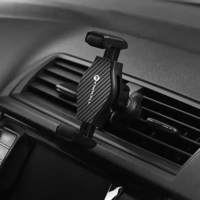 Car phone holder Forcell F-Grip Carbon H-CF509 air vent black Photo