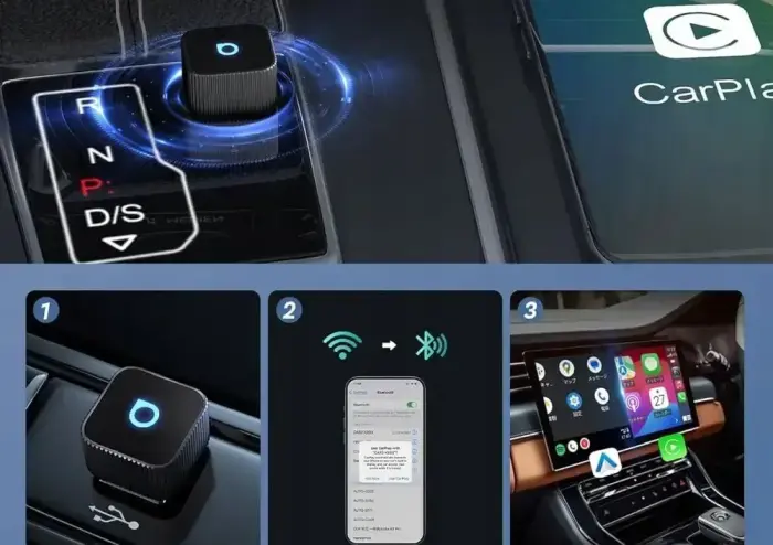 Wireless car adapter OTTOCAST Mini Cube T2 black Foto 3