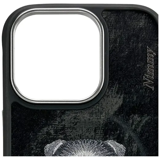Nimmy Magnetic fashion cute pet phone case for iPhone 16 Pro Max black Photo