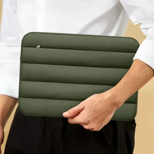 Tech-Protett Fluffy Laptop Bag 13-14 - Green Photo