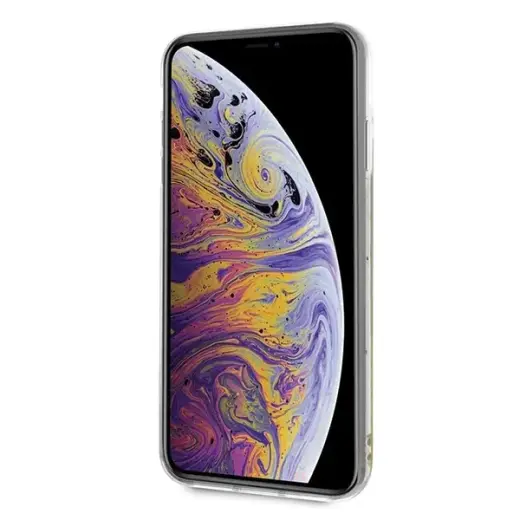 Guess GUHCI65GLCPI iPhone Xs Max różowy |pink hard case California Glow in the dark Photo