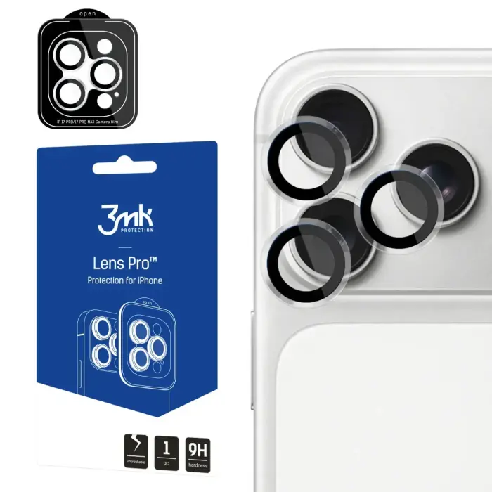 3mk Lens Protection Pro kameras aizsargstikls telefonam iPhone 18 Pro | iPhone 18 Pro Max caurspīdīgs