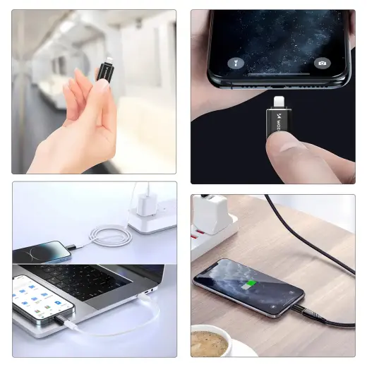 Wozinsky WALC-01 Lightning to USB-C Adapter - Black Foto 2