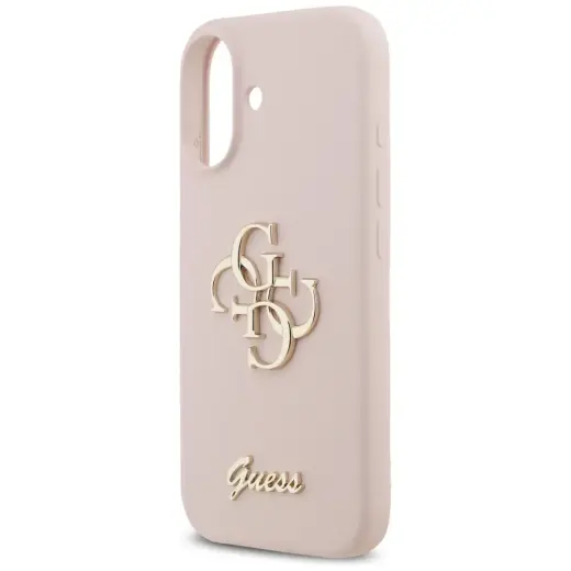 Guess Silicone Big 4G Script Case for iPhone 17 Pink Foto 6
