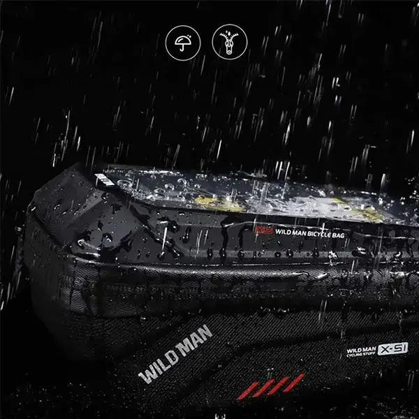 Etui|uchwyt rowerowy WILDMAN XS1 sakwa na ramę czarna|black Foto 6