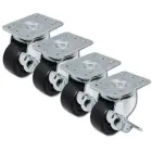 Qoltec Castors with brake for racks 19''| 4pcs. Foto 3