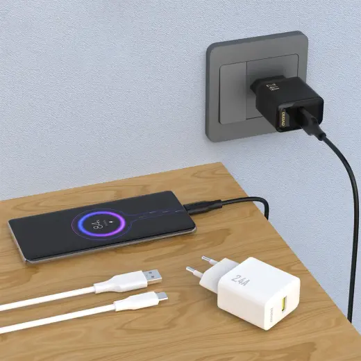 Dudao A23 зарядное устройство | 2.4A | USB-A | белое Фото num