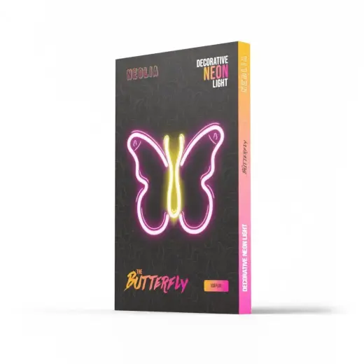 Neon LED Light BUTTERFLY pink NNE03 Neolia Foto 9