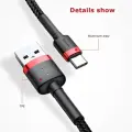 Baseus Cafule CATKLF-U91 USB-C charging cable 3A | PD | QC 3.0 | 300 cm black Photo