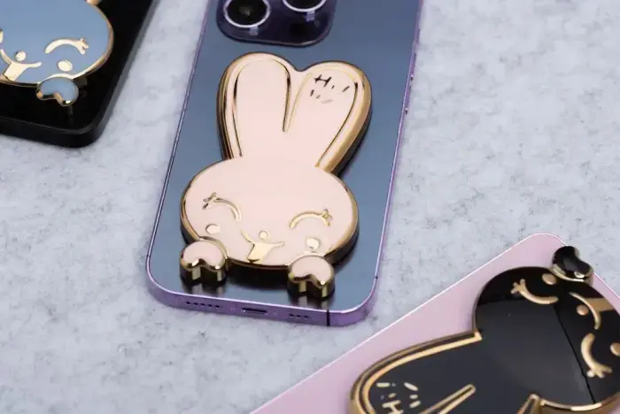 Phone stand RABBIT - stick-on - pink Foto 5