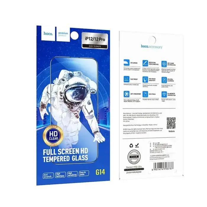 Tempered glass to iPhone 12 / 12 PRO Hoco HD 5D Guardian shield 10 pcs G14 Foto 10