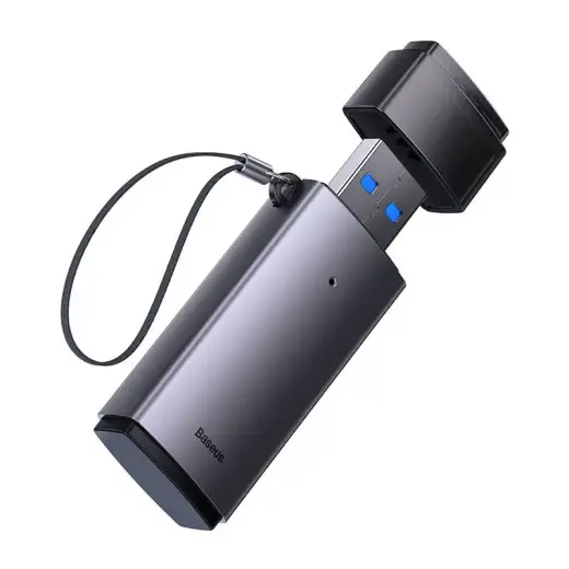 Baseus Lite Series SD|TF memory card reader, USB (gray) Foto 4