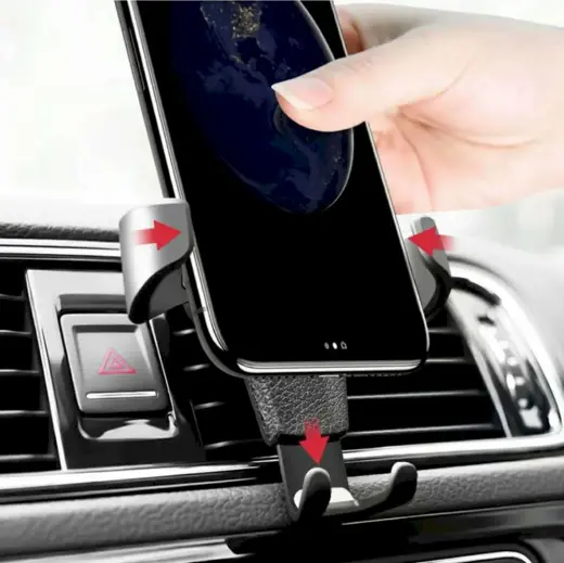 Automašīnas turētājs H01 Gravity Air Vent Outlet Car Mount melns Foto 12
