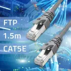 Qoltec Ethernet LAN network cable | Cat5e | FTP | 10Gbps | 1.5m — Photo 2